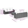VidaXL Salon de jardin avec coussins 7 pcs beige résine tressée 3224015