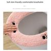 Winter Toilet Seat Cover With Handle Soft Fleece Waterproof Leather Universal Fit Cute Bathroom Accessory