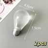 Light Bulb Luminous Fidget Squeeze Toy 2/4Pcs Maltose Slow Rebound Soft Stress Relief Toy for Home Decor Ornament