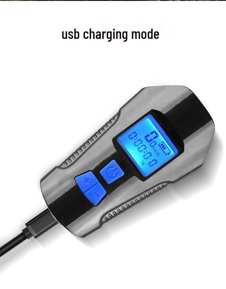 USB-ladbarer intelligenter Mountainbike-Computer mit Licht