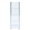 Fuji Boeki Collection Case Figure Case 4 Tiers Width X Depth X Height 120cm White Full Glass Assembly Required Low Type 97341 42.5 36.5