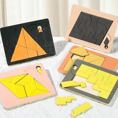 Holz-Geduldspiel für Kinder: Erwachsenen Dekompressions- & Pädagogisches Herausforderungsspielzeug