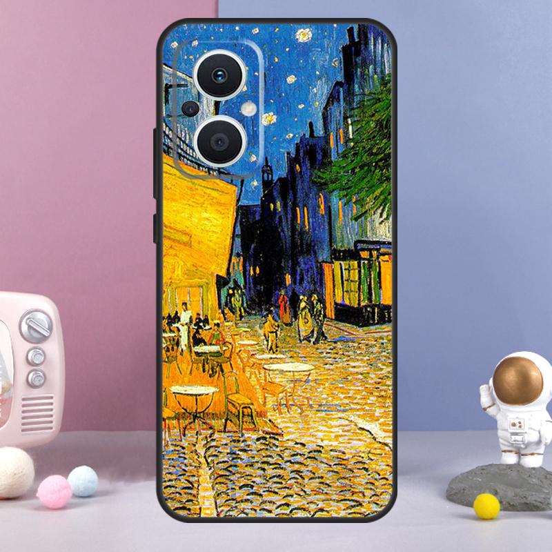 Peintures Nuit étoilée Van Gogh Coque Pour OPPO Reno 13 F 11F 12F 14F 10 11 12 14 Pro 7 8 Lite OPPO Find X6 X5 X8 X9 Pro Coque