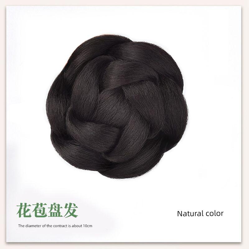 

New Chinese Style Chinese Ancient Style Back Head Hairpin Cheongsam Bun Flower Bud [no hairpin]-natural color