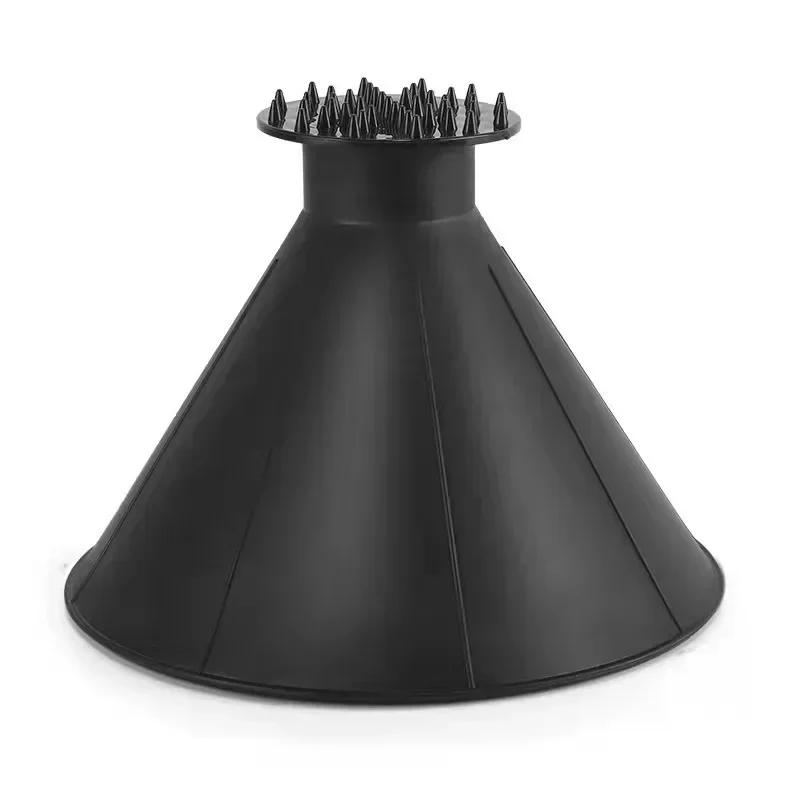 Car Ice Scraper Winter Auto Car Magic Window Windshield Shaped Funnel Snow Remover Deicer Cone Tool Scrap A Round Windows Clean