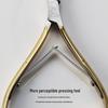 Gold Stainless Steel Cuticle Scissors D-501: Easy Cut Hangnail & Nail Care Remover Tweezers.