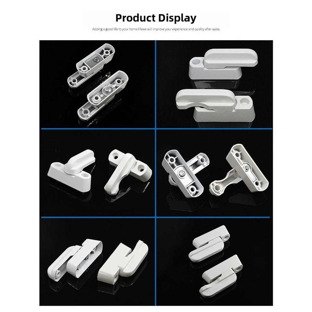 1 Stück Kunststoff Zinklegierung T-Schloss Fenster Türschloss Zuhause Balkon Ersatz Sicherheit Fenster Türschloss Sicherheitsriegel Griff Schwenkriegel