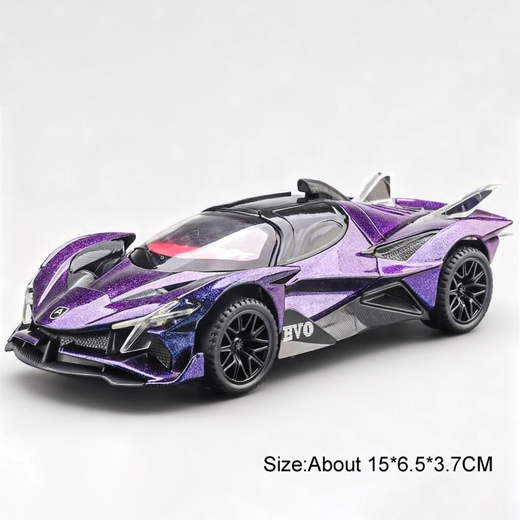 Scale 1:32 Apollo EVO IE Car Model Toy Metal Diecast Pull Back Super Cars Doors Opened Vehicle Models Best Gifts for Kids
