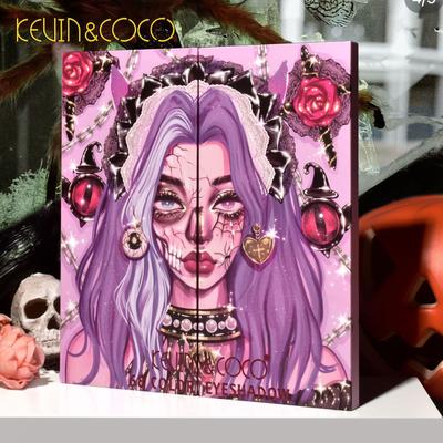 KEVIN&COCO 68-color Red Heart Girl Eyeshadow, Blush, Contour, 3-in-1 Comprehensive Palette