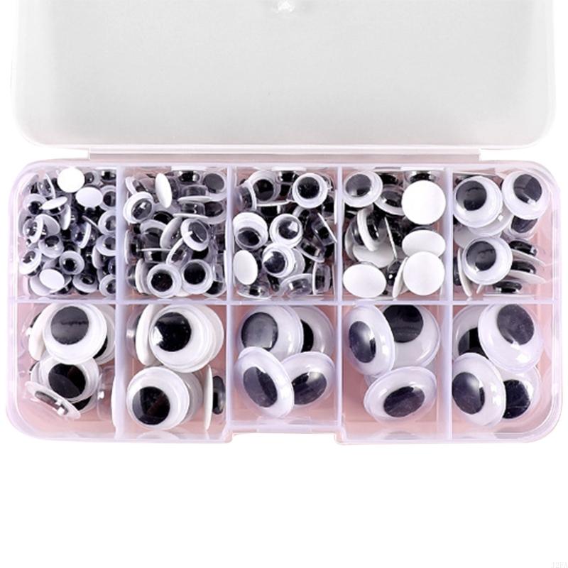 Wiggle Googly Eyes 260/350/750/1380Pcs Adhesive Googly Eyes Craft Eyes