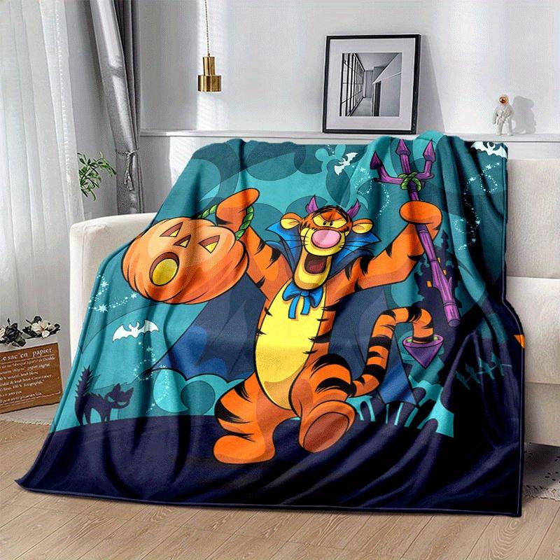 1pc Winnie The Pooh Printing Blanket - Soft, All-Season Throw for Office Blanket,Personalized Gift with Adorable Cartoon Design