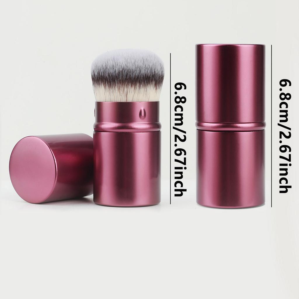 Retractable Kabuki Foundation Brush Travel Portable Multifunctional Makeup Brush For Liquid, Cream And Flawless Powder Cosmetics