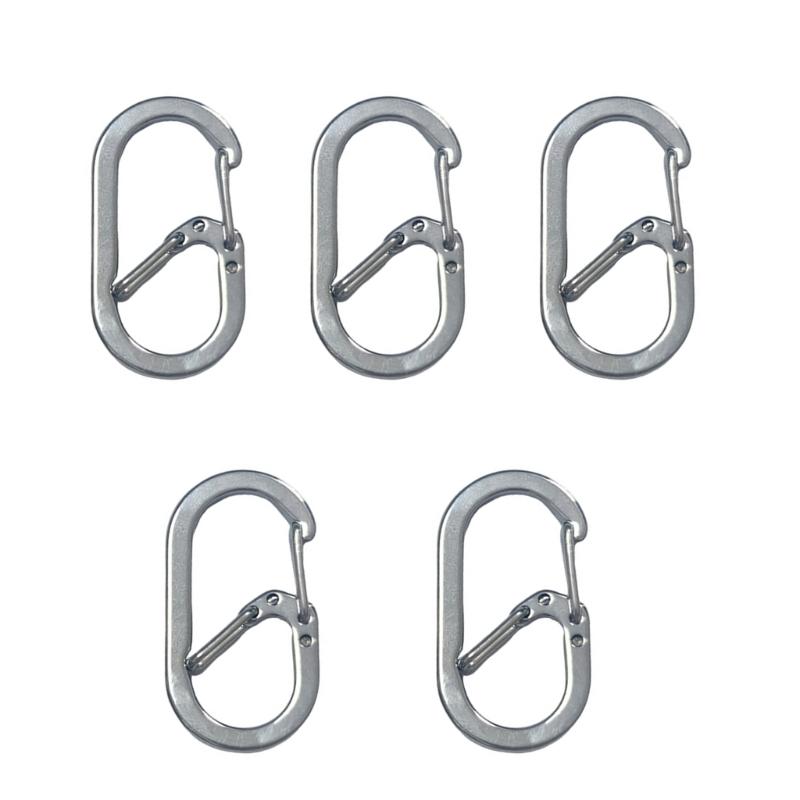 Heavy Type Stainless Steel G Shape Carabiner Clip Quickly Release Fastener Clip for Outdoor Camping Hiking