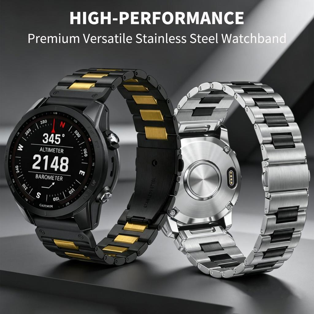Cinturino in Acciaio Inossidabile da 22/26mm per Orologio Garmin Fenix 8 7 7X Pro 6 6X 5 5X Plus Cinturino per Tactix 8 Descent G2 G1 Mk3i Mk2i Mk2