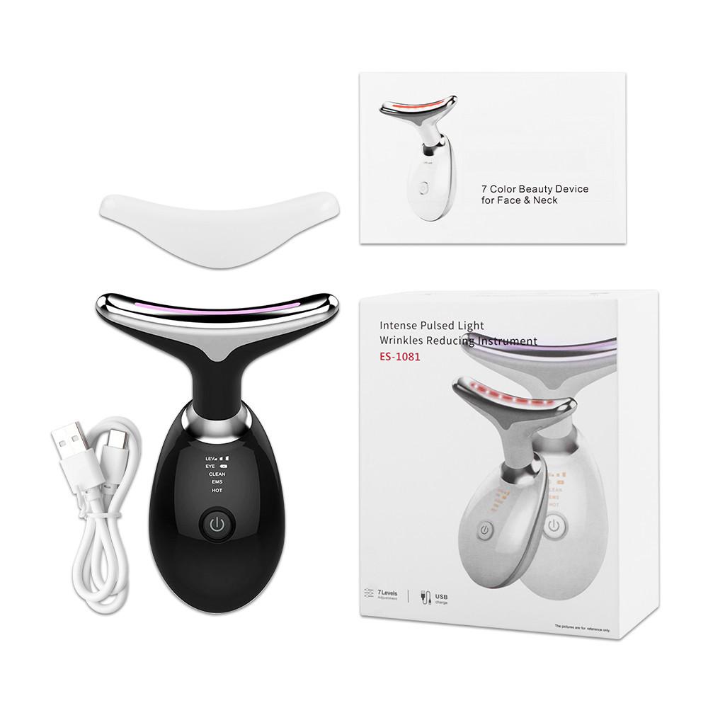 Reduce Double Chin  Skin Tighten Lifting Massager Intense Pulsed Light Wrinkles Reducing Instrument Neck Face Beauty Device