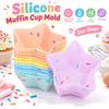20PCS Flexible Silicone Muffin Cup Mold High Low Temperature Resistant Cupcake Liner  Cake Baking