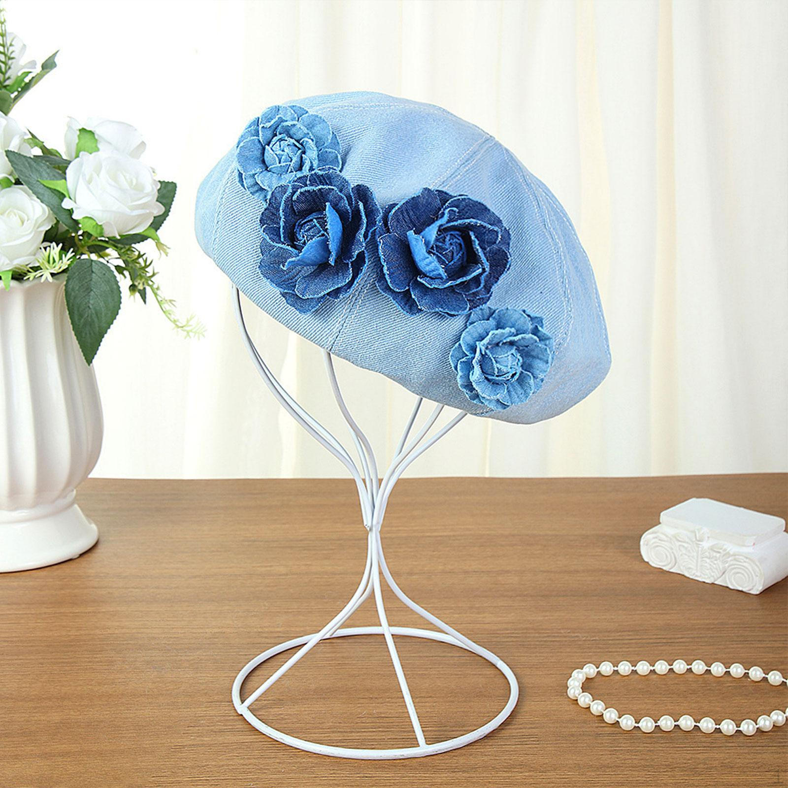 

French Beret Hat for Shopping And Date Outings светло-синий