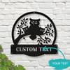 Vintage Owl Metal Wall Art, Handmade Tin Sign for Home Decor, Unique Gift for Owl Lovers