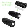 2pcs Soft Hard Yoga Foam Roller Set for Exercise Fitness Physical Therapy Tissue Muscle Massage