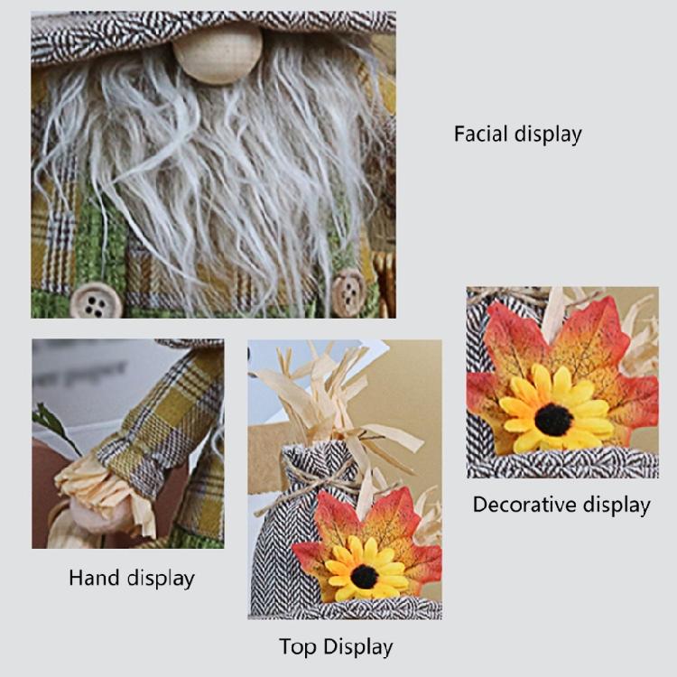 Seasonal Ornament Dwarf Doll  Figurine Holiday Celebration Decoration Party Supply Harvest Festival Layouts