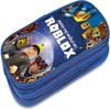 TI895 Roblox Pencil Case, Travel Cosmetic Bag, Large-Capacity Zipper Pencil Case, Stationery Storage Box, Birthday Gift pencil case, Double-Layer Zipp