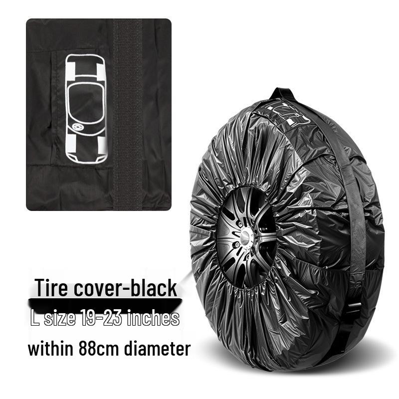 Car Tire Cover and Storage Bag for Spare, Snow, and Drift Tires