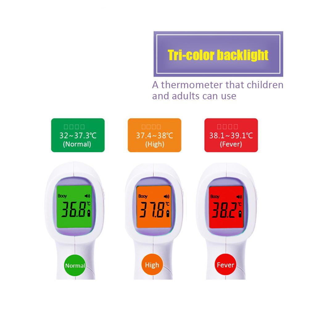 Infrarødt digitalt pannetermometer Berøringsfritt LED digitalt display Temperaturmåler for
