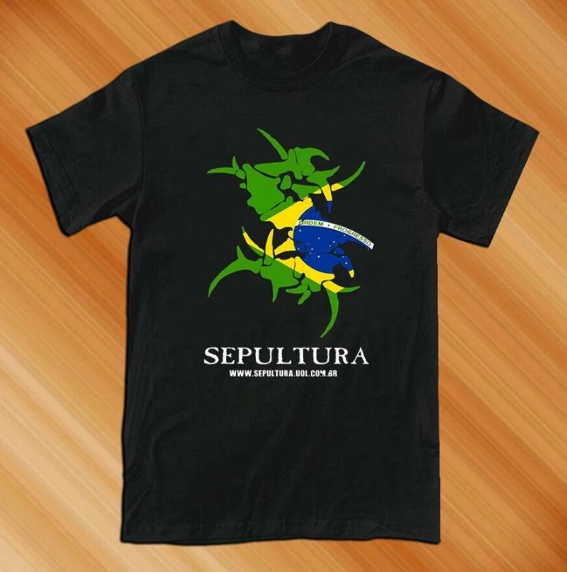 SEPULTURA Metal Rock Band Herren T-Shirt Tee Schwarz Weiß Größe S-5XL XL