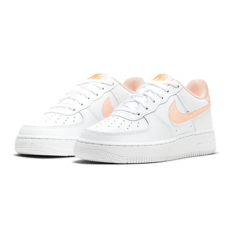 Nike Air Force 1 GS White Hyper Crimson Kids Sneakers Crimson-Tint CT3839-102