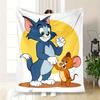 "Tom & Jerry Abenteuer: Klassische Zeichentrickfiguren Merchandise"Decke Flanell Überwurfdecke für Sofa, Bett, Reisen, Camping, Büro