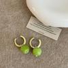Summer Fresh Yellow Pear & Apple Mushroom Earrings - Women's Trendy, Cute, Versatile Fashion Jewelry.