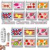 Creative Fruits Series Grape Cherry Lemon Coconut Orange Italian Charm Link Fit 9MM Stainless Steel Jewelry DIY Making Bracelet