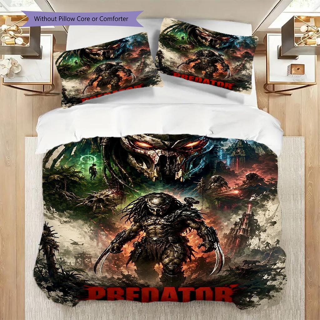 Alien Space Horror Bedding 1 Duvet Cover 2 Pillowcase Without Core Christmas Birthday Gift Duvet Cover And Pillowcase Bedding Set Bedding