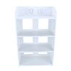 4 Tiers Shoe Rack 4 Tiers White Hollow Out Shoe Rack Stand Storage Organiser Shelf Household Supplies Shoe Rack Organiser Shelf