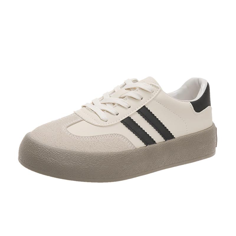 Large Size Casual Frosted Plate Shoes Female Spring and Summer New Fashion Hundred Matching Retro De Training Shoes Women