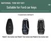 Genuine Leather Key Case for 2017-18 Ford Explorer/Mustang with Suede Buckle