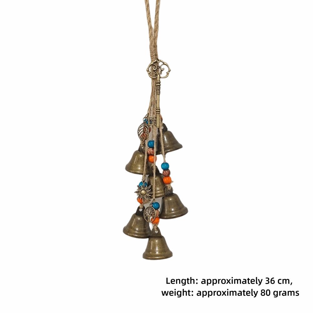 Vintage Metal Bell Pendant Bronze Bell Pendant Door Hanger Wind Chime Bell  Window Hanging