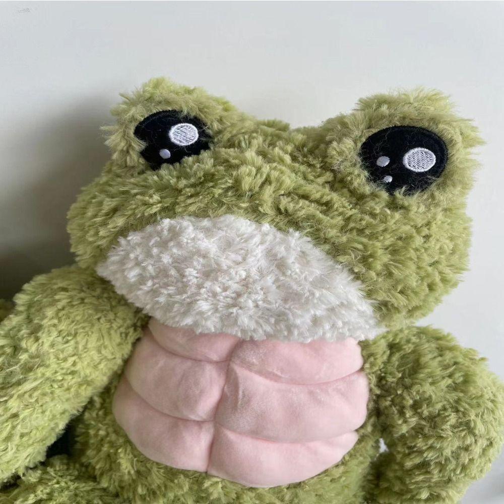 Plushies Muscular Duck Stuffed Animal Fluffy Soft Muscle Frog Doll  Home Decor