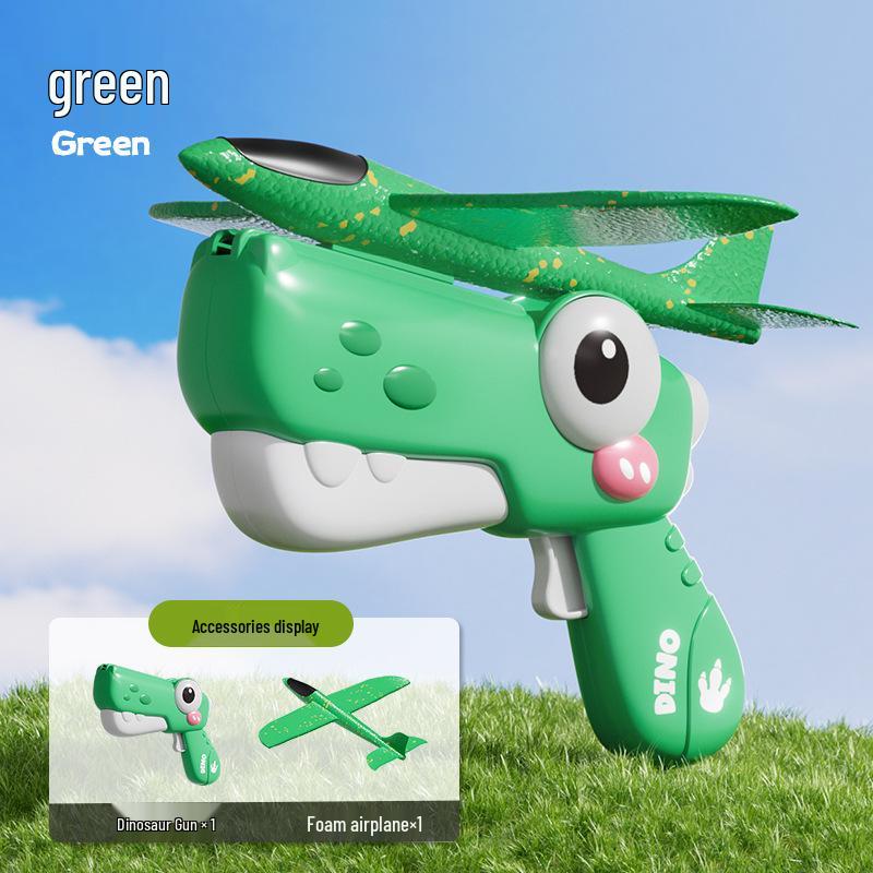 Dinosaur-Themed Foam Dart Launcher & Glider - Kids Outdoor Drop-Resistant Toy 2026