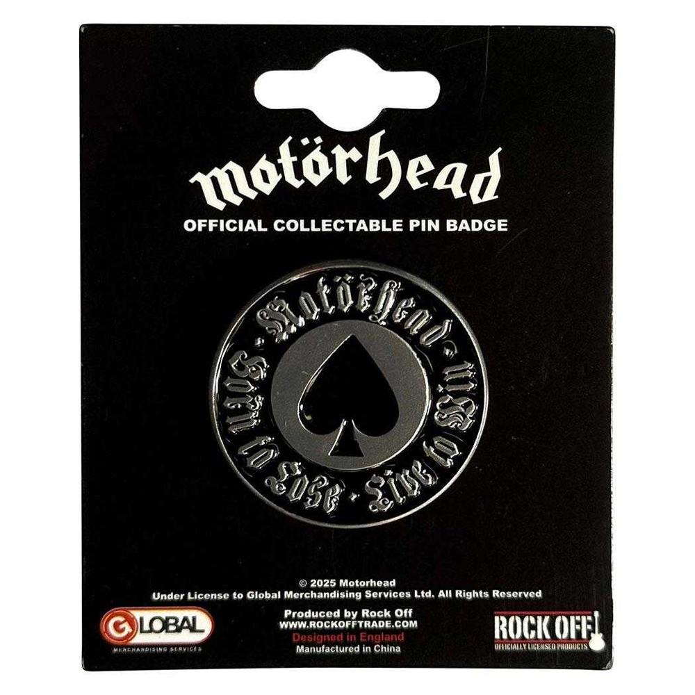 Motorhead Born To Lose Pin Badge