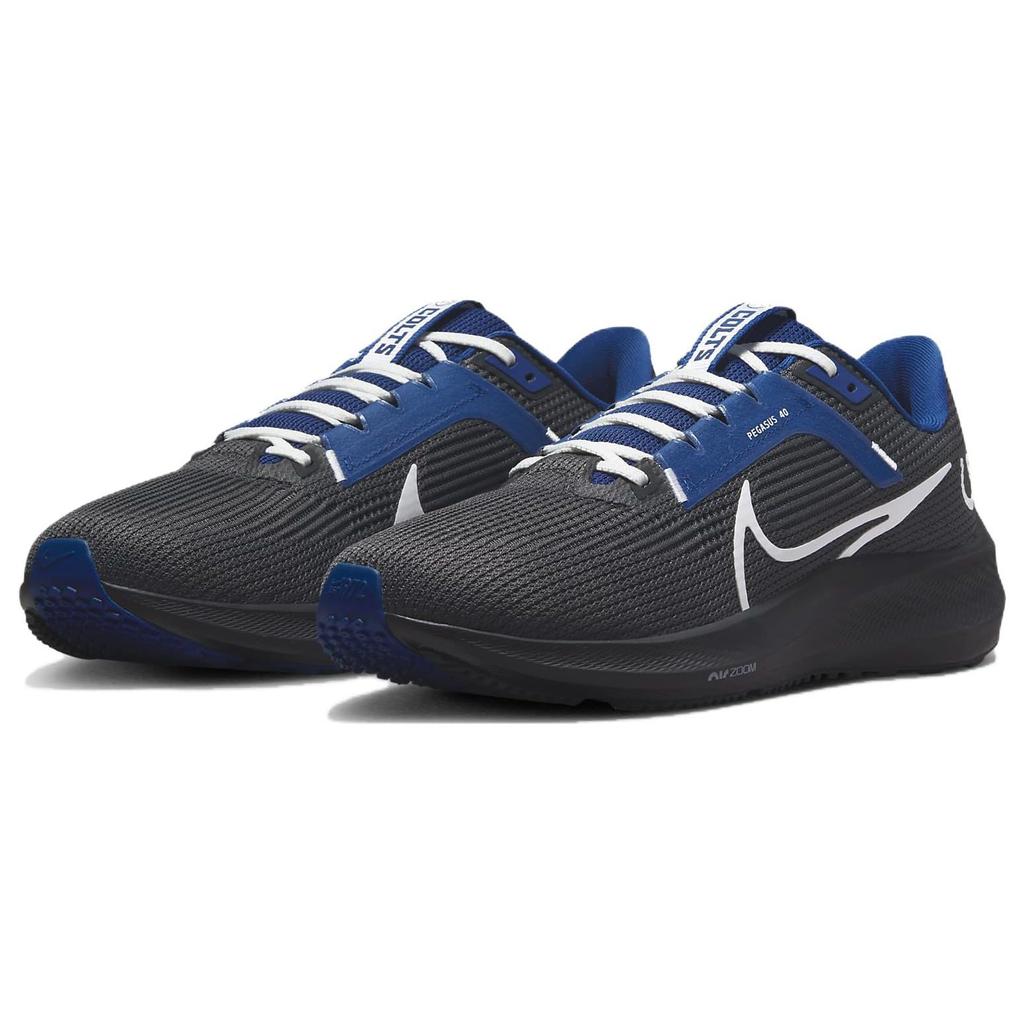NFL x Nike Air Zoom Pegasus 40 Indianapolis Colts Men Sneakers Black Anthracite Gym-Blue DZ5993-001
