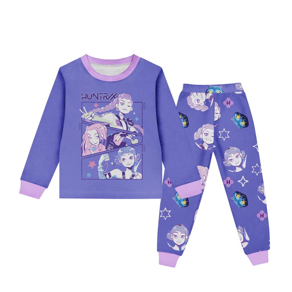 Children's Round Neck Long Sleeve Cartoon Suit