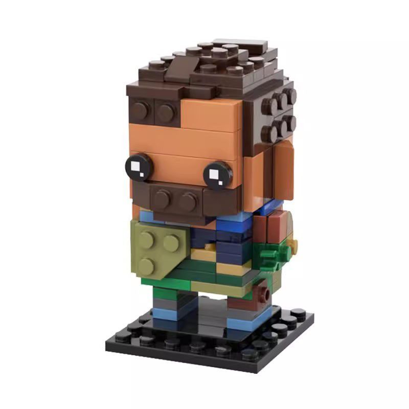 MOC Fearless ContractValorant Assembled Building Blocks Square Head Doll Children's Building Blocks Toy