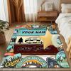 1PC Custom Name "Campfire Stories Smores" Theme Floor Mat Ideal for Living Room, Game Rooms, Office, Bedroom, Floor Mat Playful Design
