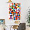 Digital Circus Wall Decor Tapestry Art For Pet Memorial Birthdaywedding Party Backdrop Family Gift