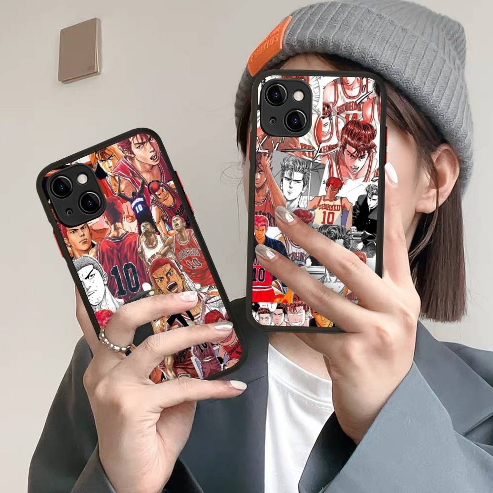 Japanese S-SLAM D-DUNK Phone Case For IPhone 16 15 14 13 12 11 Pro Max 7 8 6 6s Plus Matte Cover
