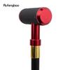 Red Leather Cylinder Silver Walking Cane Fashion Decorative Walking Stick Gentleman Elegant Cosplay Cane Crosier 94cm