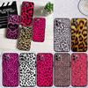 PP51 Pink Leopard Soft Shell Phone Case for iPhone SE X XS XR 11 16E 17 Pro Max Air 8 7 6 6s Plus