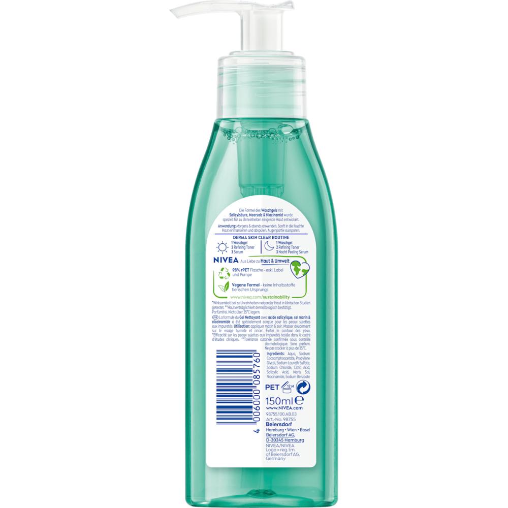 Nivea Nivea Wash Gel Derma Skin Clear 150ml
