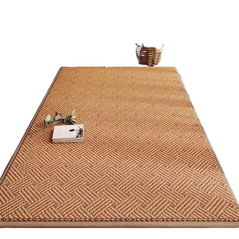 Foldable Tatami Japanese Summer Rattan Mat Anti-Slip Cooling Sleeping Pad Soft Foot Protection Home Bedroom Rug